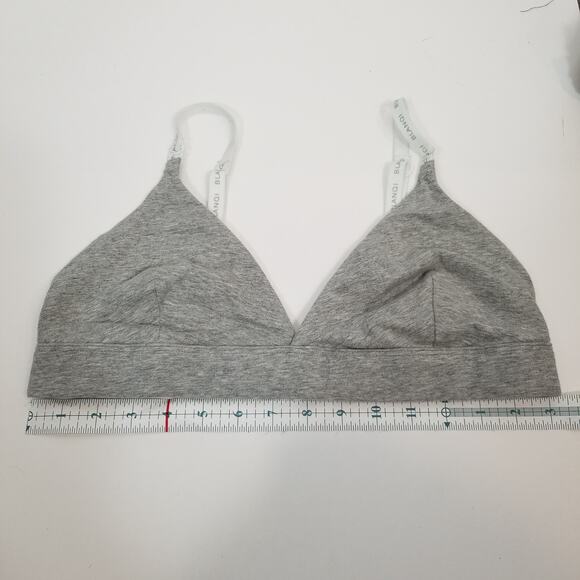 Blanqi Women's Gray Jersey Knit Adjustable Convertible Strap Nursing Bra XL - Picture 4 of 4